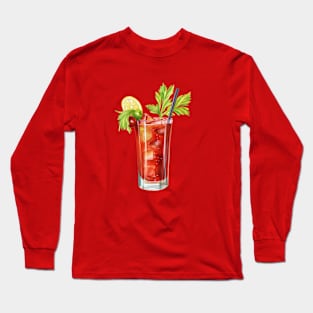 Bloody Mary Art Long Sleeve T-Shirt